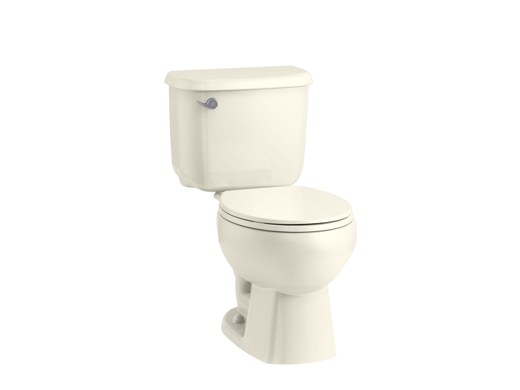 KOHLER K-4775-96 Brevia Quick-Release Round-Front Toilet Seat - Biscuit