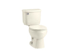 KOHLER K-4775-96 Brevia Quick-Release Round-Front Toilet Seat - Biscuit