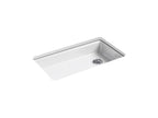 KOHLER K-8689-5U-96 Riverby 33" Undermount Single-Bowl Kitchen Sink - Biscuit