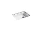 KOHLER K-5479-5U-0 Riverby 25" Undermount Single-Bowl Kitchen Sink - White