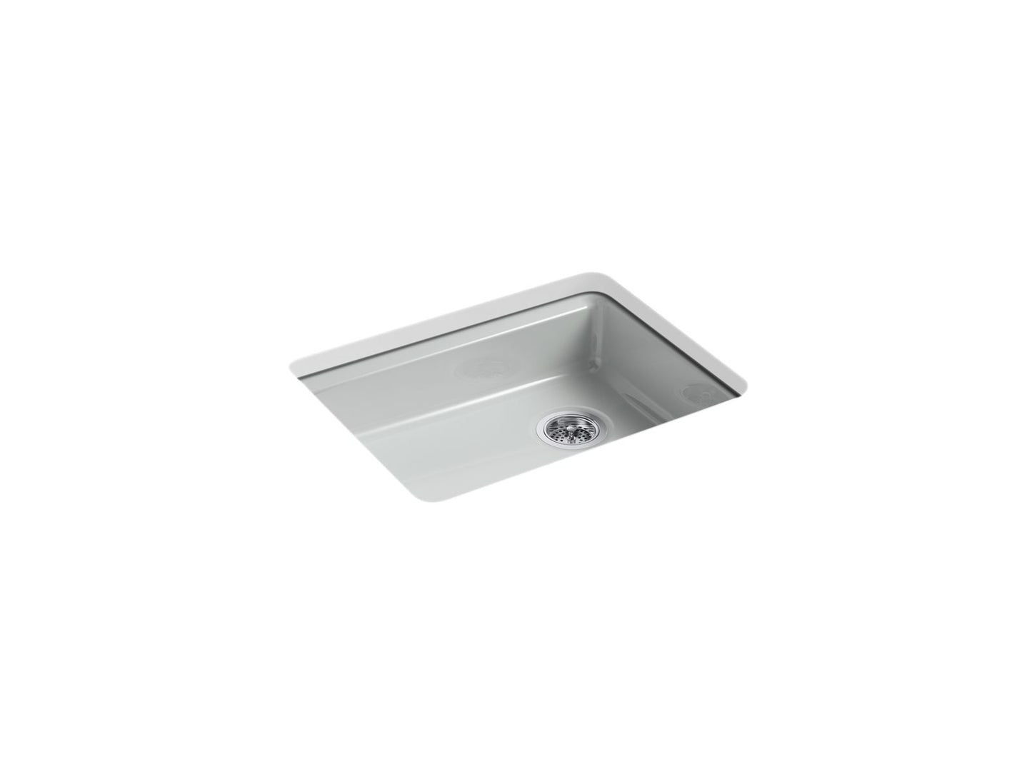 KOHLER K-5479-5U-95 Riverby 25" Undermount Single-Bowl Kitchen Sink In Ice Grey