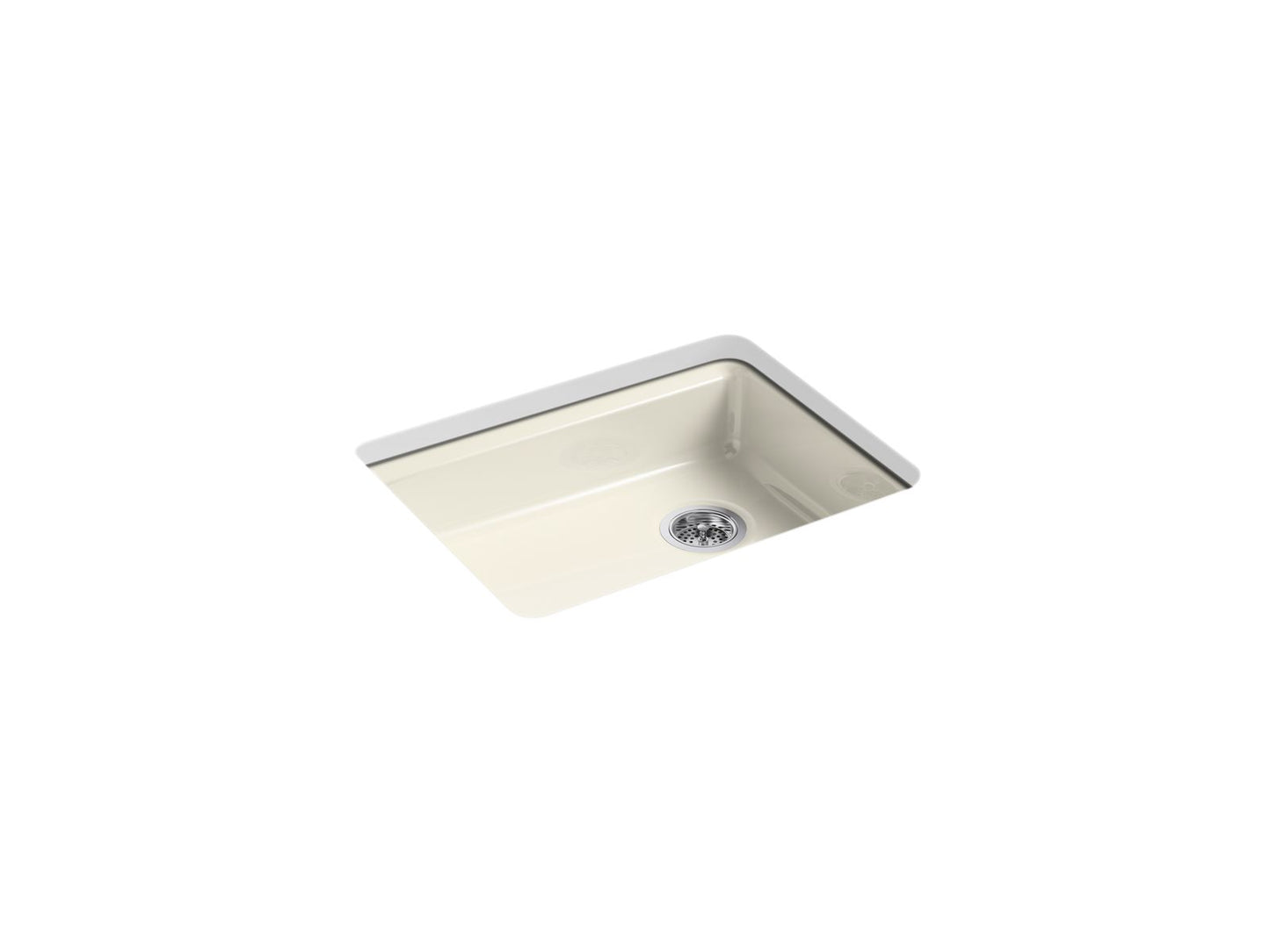 KOHLER K-5479-5U-96 Riverby 25" Undermount Single-Bowl Kitchen Sink In Biscuit