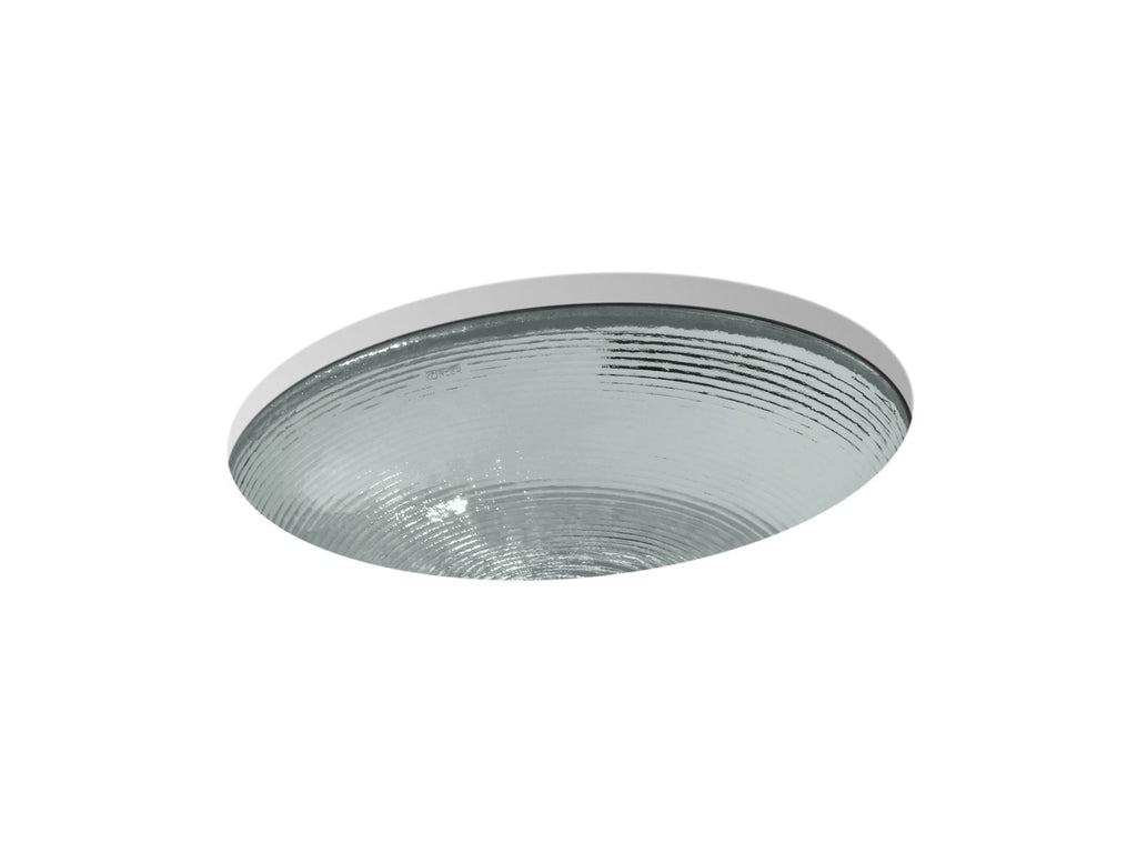 KOHLER K-2741-TG8 Whist 19" Oval Undermount Bathroom Sink, No Overflow - Translucent Stone