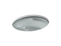 KOHLER K-2741-TG8 Whist 19" Oval Undermount Bathroom Sink, No Overflow - Translucent Stone