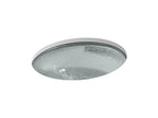 KOHLER K-2741-TG8 Whist 19" Oval Undermount Bathroom Sink, No Overflow - Translucent Stone