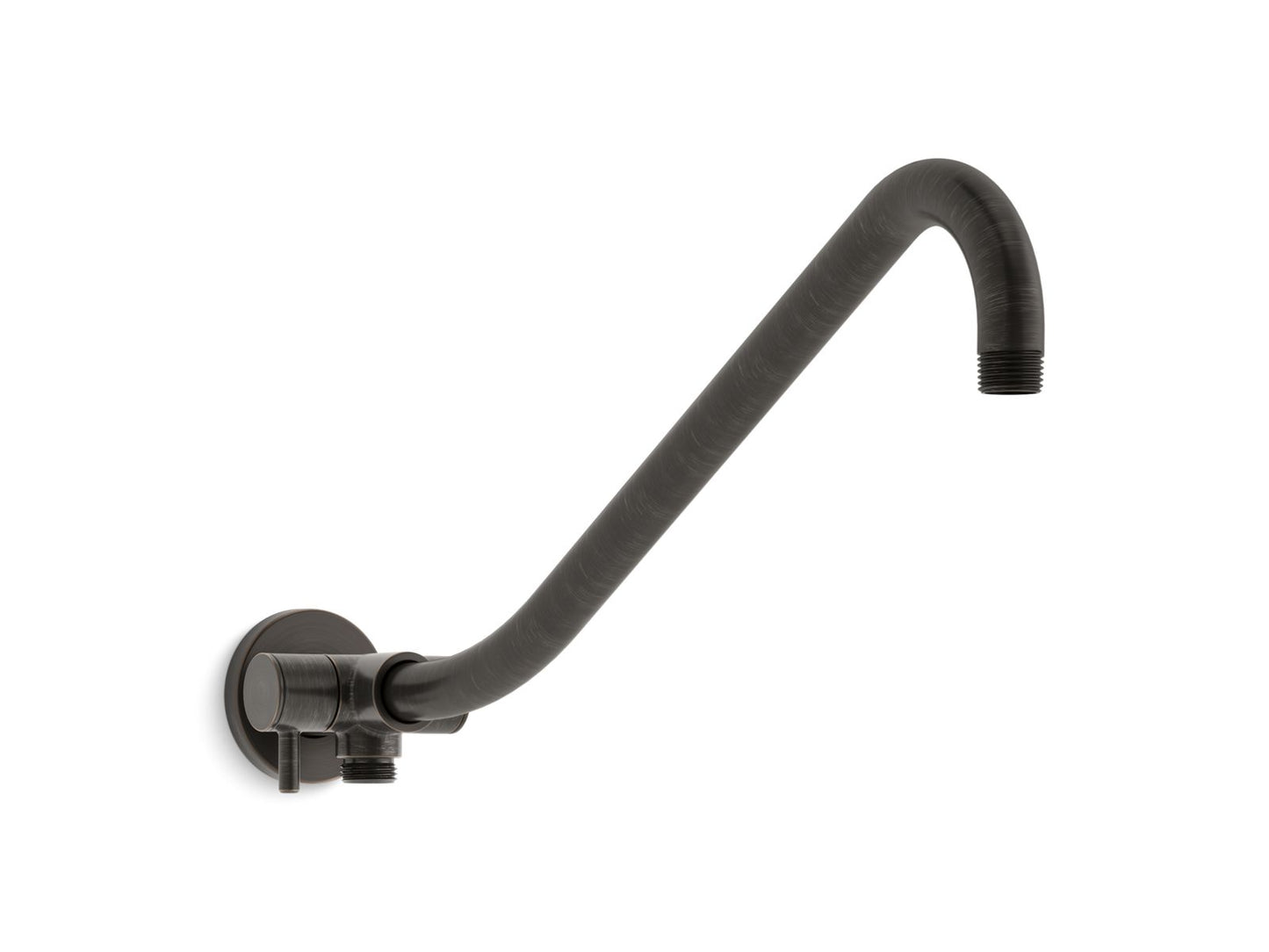 KOHLER K-76336-2BZ Gooseneck Rainhead Arm With 3-Way Diverter In Oil-Rubbed Bronze