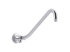 KOHLER K-76336-AF Gooseneck Rainhead Arm With 3-Way Diverter - Vibrant French Gold