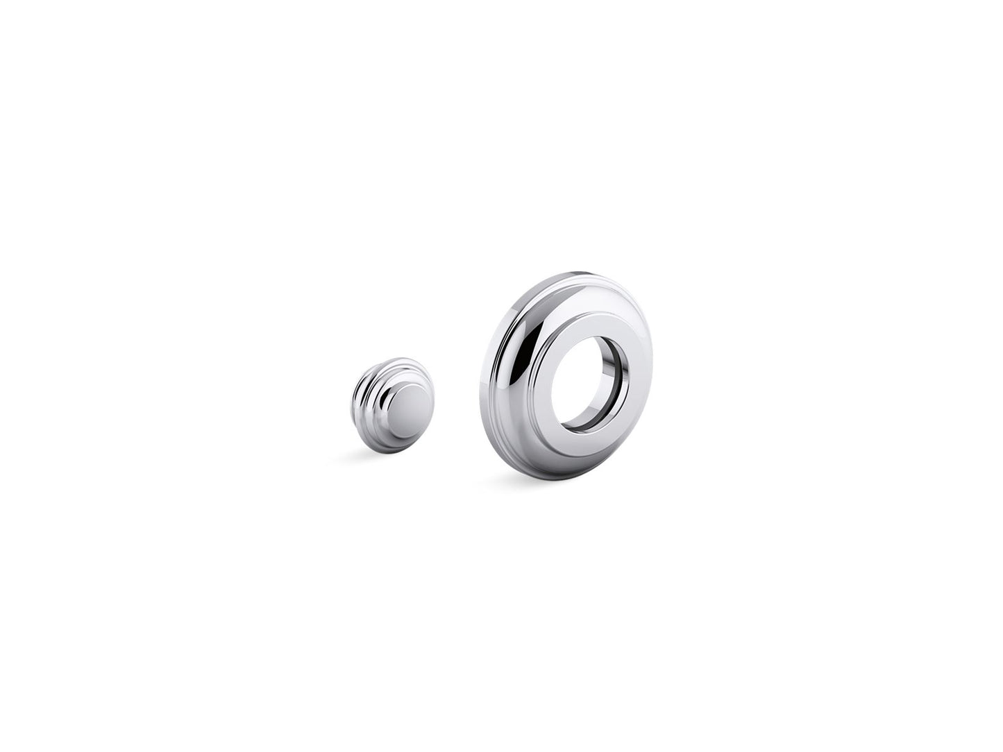 KOHLER K-76334-SN Shower arm trim kit, traditional - Vibrant Polished Nickel