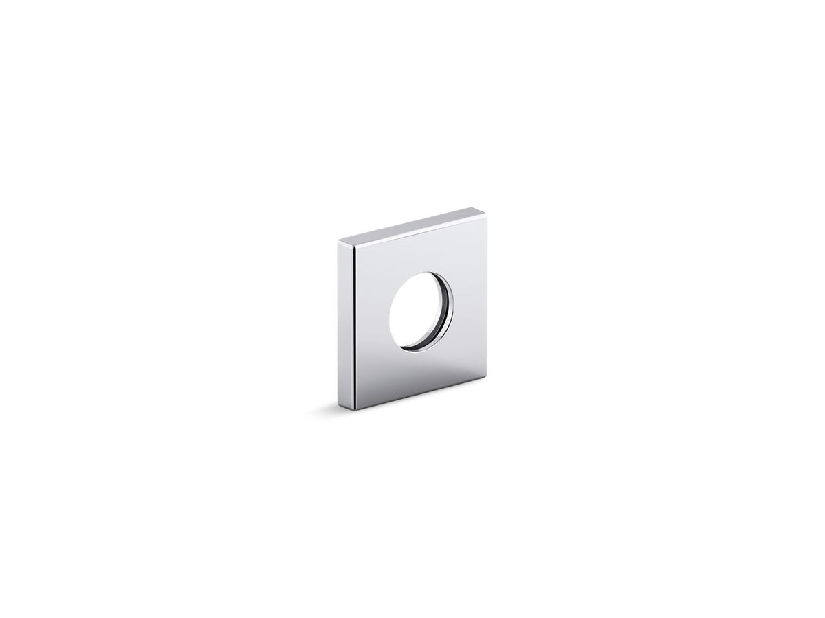 KOHLER K-76335-2MB Shower Arm Trim Kit, Square - Vibrant Brushed Moderne Brass