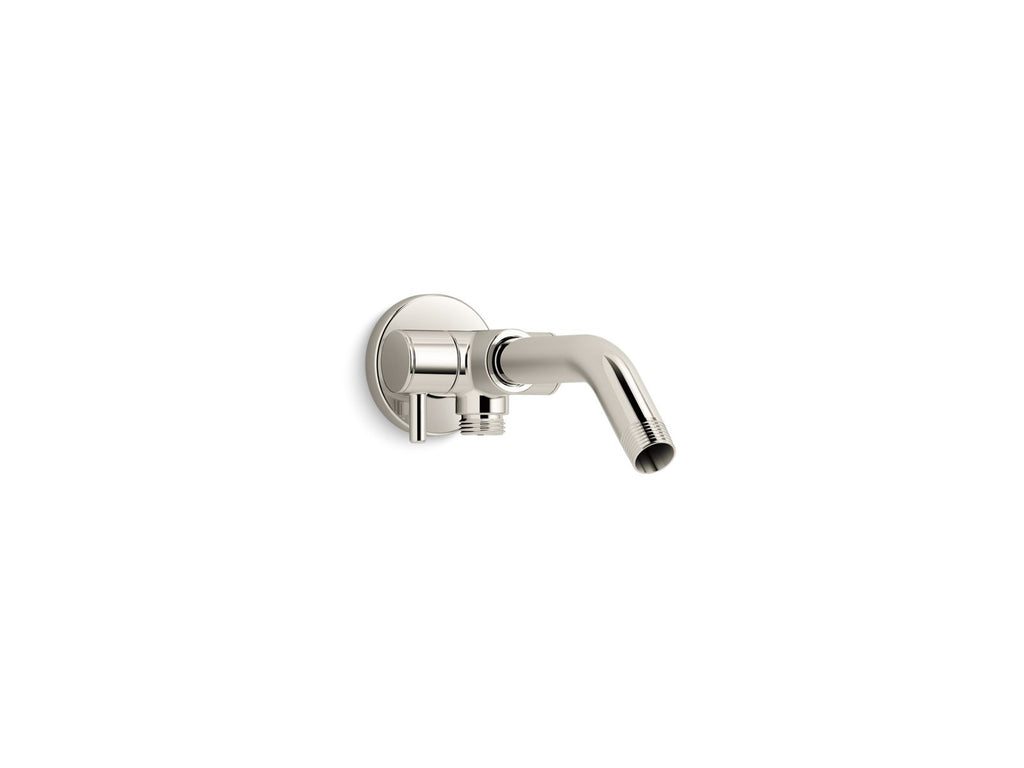 KOHLER K-76330-SN Shower Arm With 3-Way Diverter - Vibrant Polished Nickel