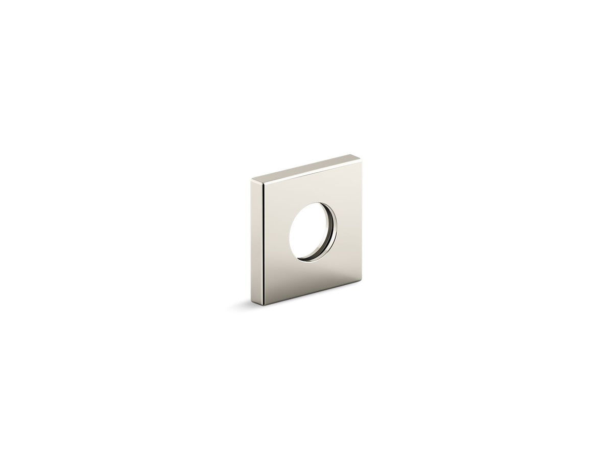 KOHLER K-76335-SN Shower Arm Trim Kit, Square - Vibrant Polished Nickel