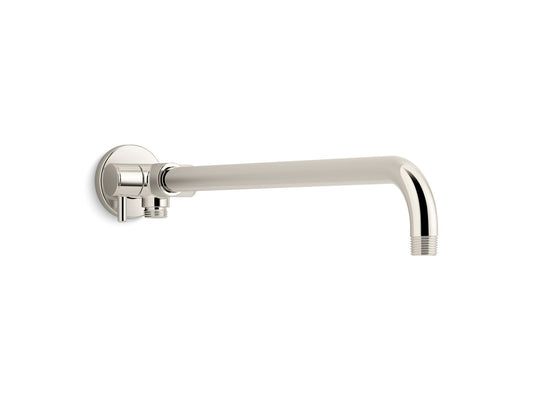 KOHLER K-76332-SN Wall-Mount Rainhead Arm With 3-Way Diverter In Vibrant Polished Nickel