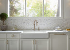 KOHLER K-6488-FF Whitehaven 35-1/2" Undermount Single-Bowl Farmhouse Kitchen Sink - Sea Salt
