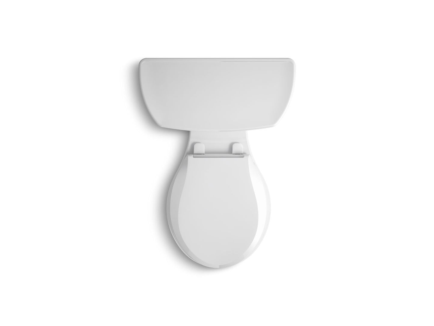 KOHLER K-5481-0 Highline Two-Piece Round-Front Toilet, 1.28 Gpf In White