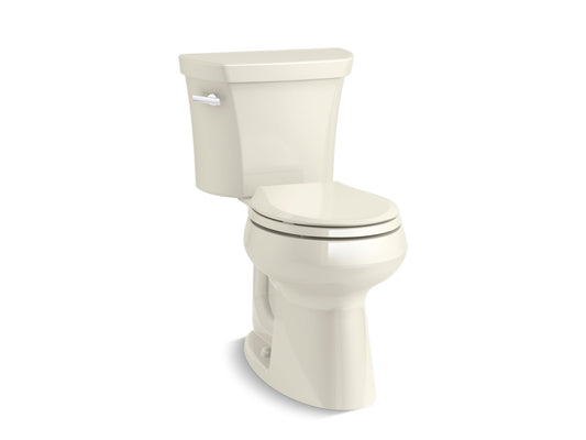 KOHLER K-5481-96 Highline Two-Piece Round-Front Toilet, 1.28 Gpf In Biscuit