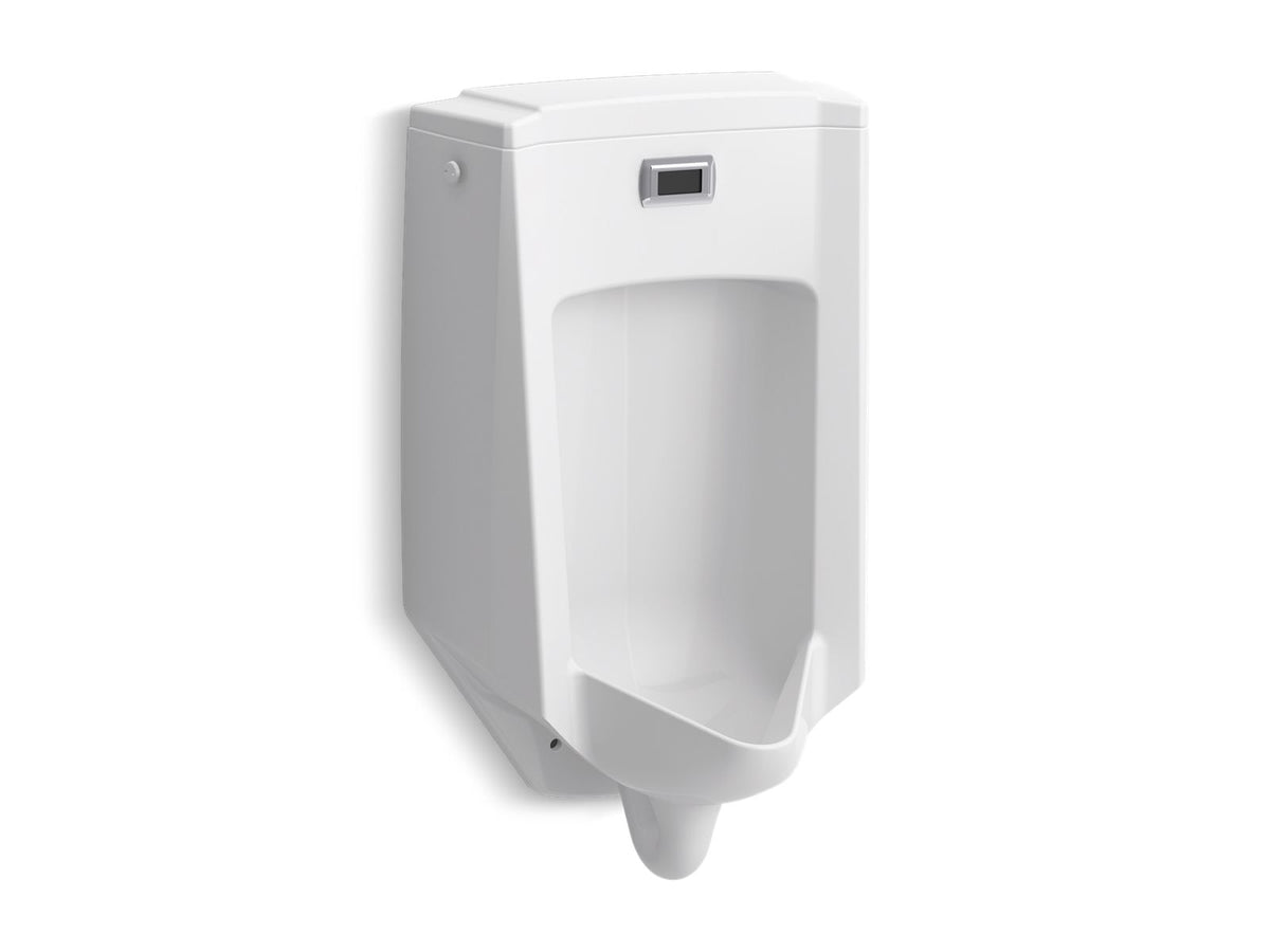KOHLER K-32590-96 Bardon Wall-Hung Rear-Spud Touchless Urinal, 0.5 Gpf - Biscuit