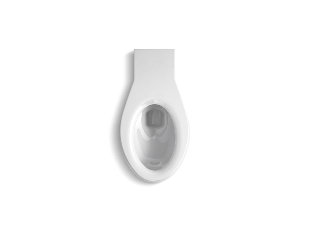 KOHLER K-4398-0 Anglesey Floor-Mount Rear Spud Flushometer Bowl With Integral Seat - White