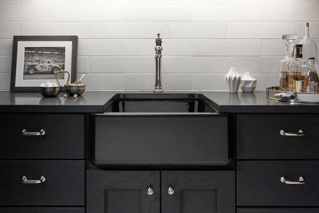 KOHLER K-5665-FF Whitehaven 23-1/2" Undermount Single-Bowl Farmhouse Kitchen Sink - Sea Salt