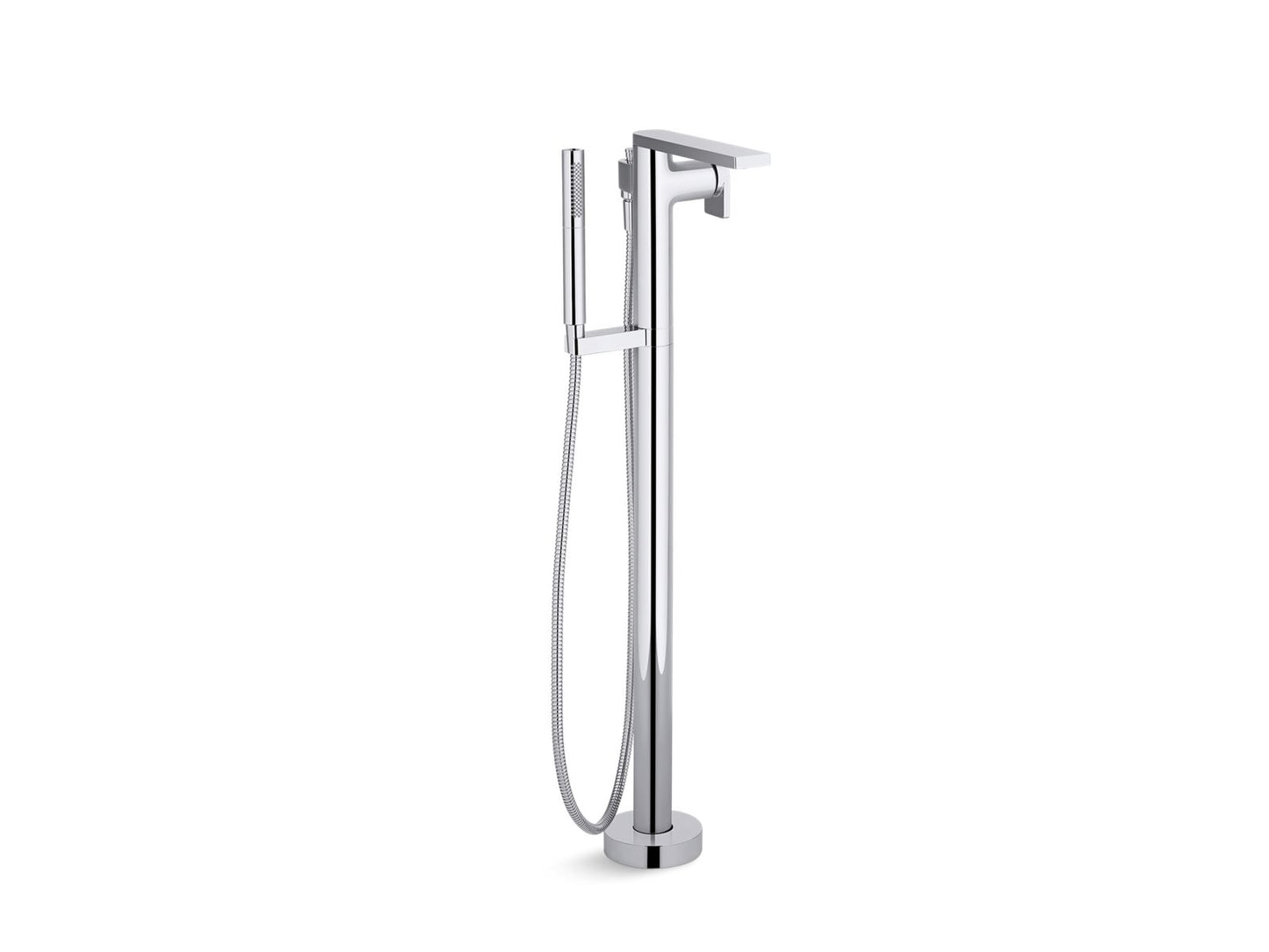 KOHLER K-T73087-4-CP Composed Floor-mount bath filler trim with handshower - Polished Chrome