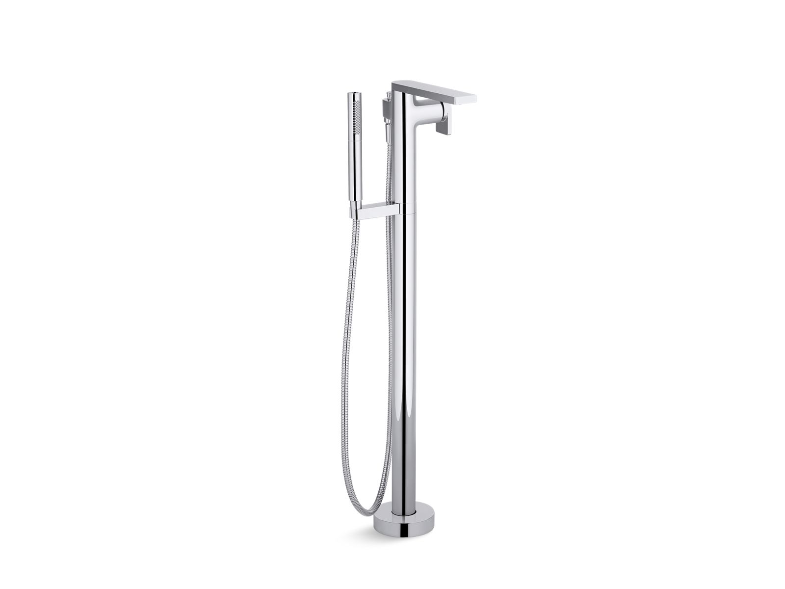 KOHLER K-T73087-4-BL Composed Floor-Mount Bath Filler Trim With Handshower - Matte Black