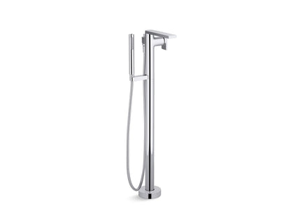 KOHLER K-T73087-4-CP Composed Floor-mount bath filler trim with handshower - Polished Chrome