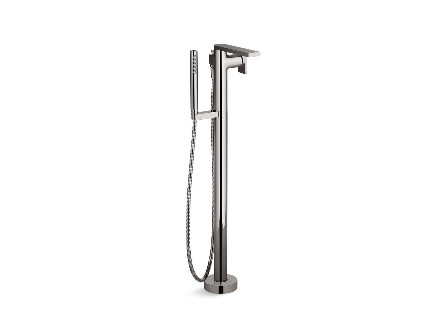 KOHLER K-T73087-4-TT Composed Floor-Mount Bath Filler Trim With Handshower In Vibrant Titanium