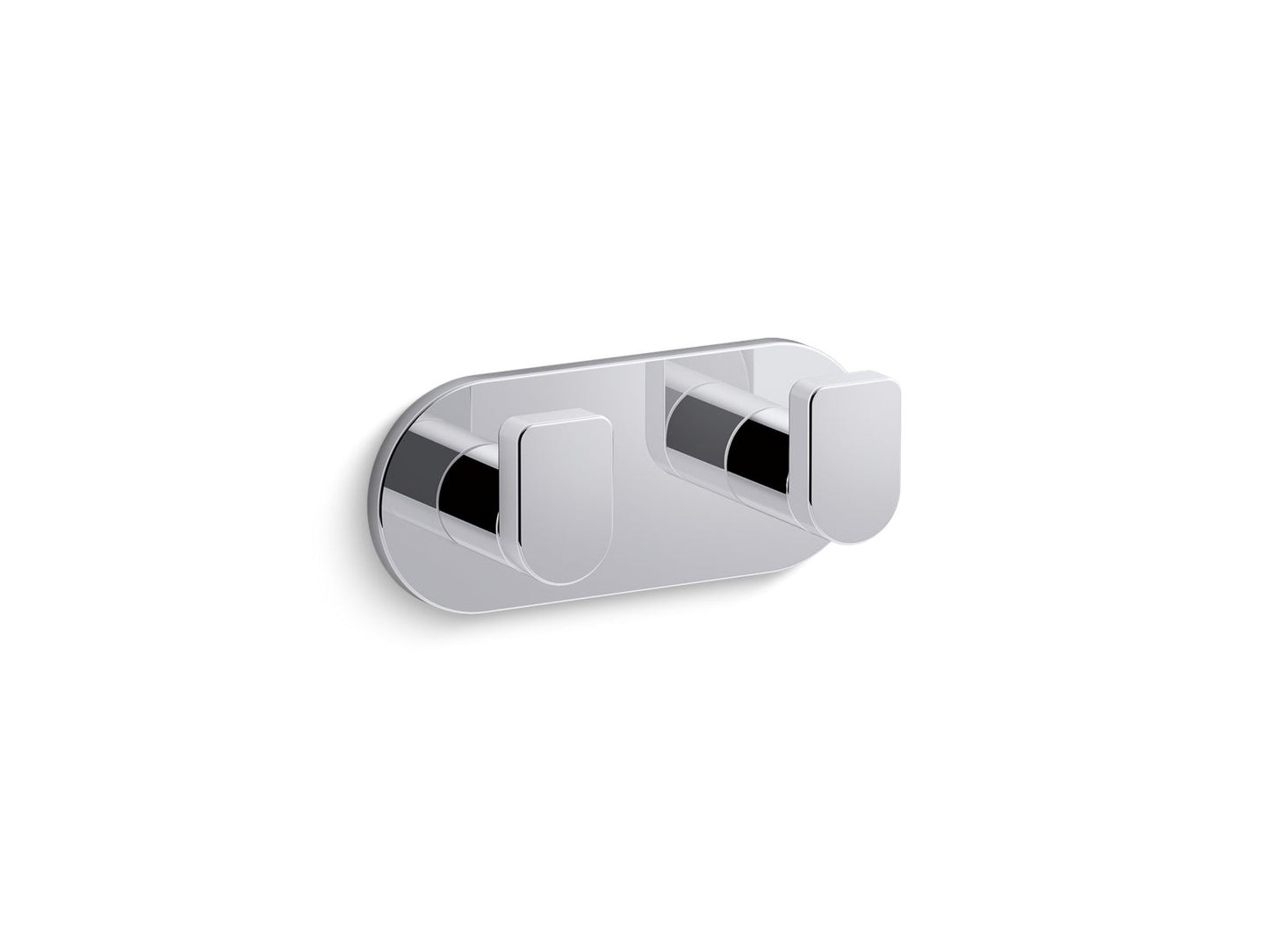 KOHLER K-73146-CP Composed Double Robe Hook In Polished Chrome