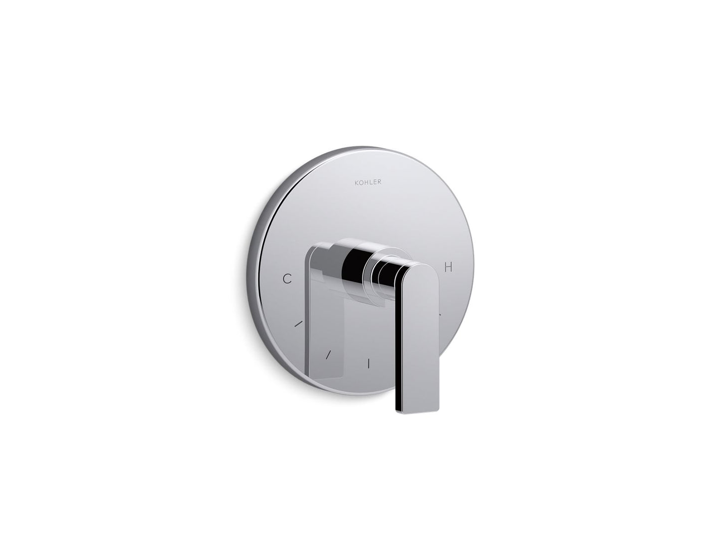 KOHLER K-T73133-4-CP Composed MasterShower temperature control valve trim with lever handle - Polished Chrome