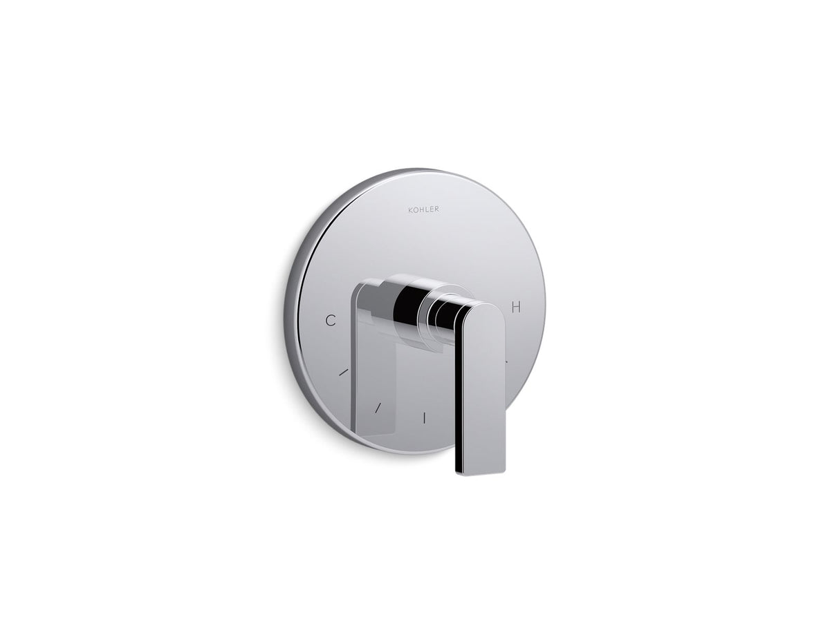 KOHLER K-T73133-4-CP Composed Mastershower Temperature Control Valve Trim With Lever Handle - Polished Chrome