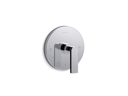 KOHLER K-T73133-4-CP Composed MasterShower temperature control valve trim with lever handle - Polished Chrome