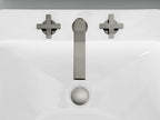 KOHLER K-73060-3-SN Composed Widespread Bathroom Sink Faucet With Cross Handles, 1.2 Gpm - Vibrant Polished Nickel