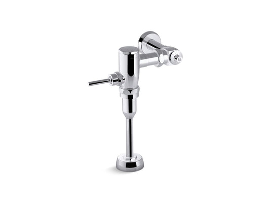 KOHLER K-76319-CP Primme Manual Urinal Flushometer, 1.0 Gpf In Polished Chrome