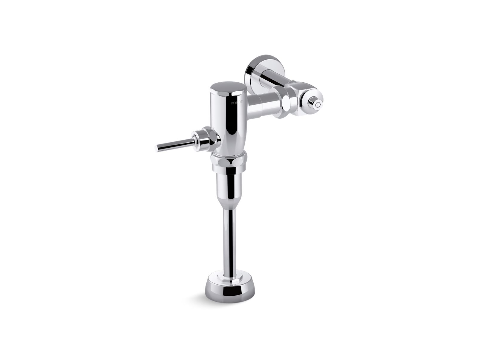 KOHLER K-76319-CP Primme Manual Urinal Flushometer, 1.0 Gpf - Polished Chrome