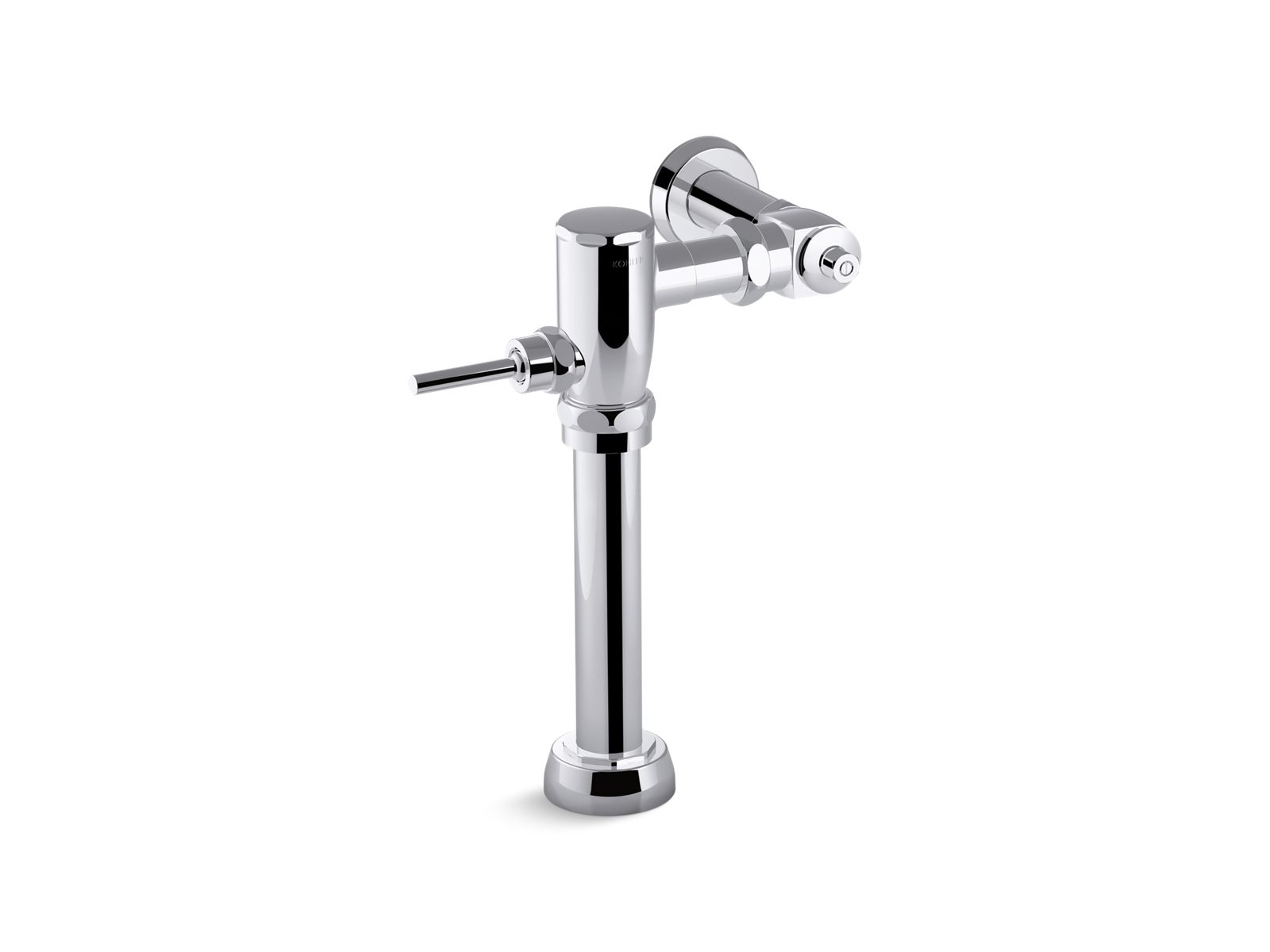 KOHLER K-76322-CP Primme Manual Toilet Flushometer, 1.6 Gpf - Polished Chrome