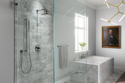 KOHLER K-T73117-4-2MB Composed Rite-Temp valve trim with push-button diverter and lever handle - Vibrant Brushed Moderne Brass