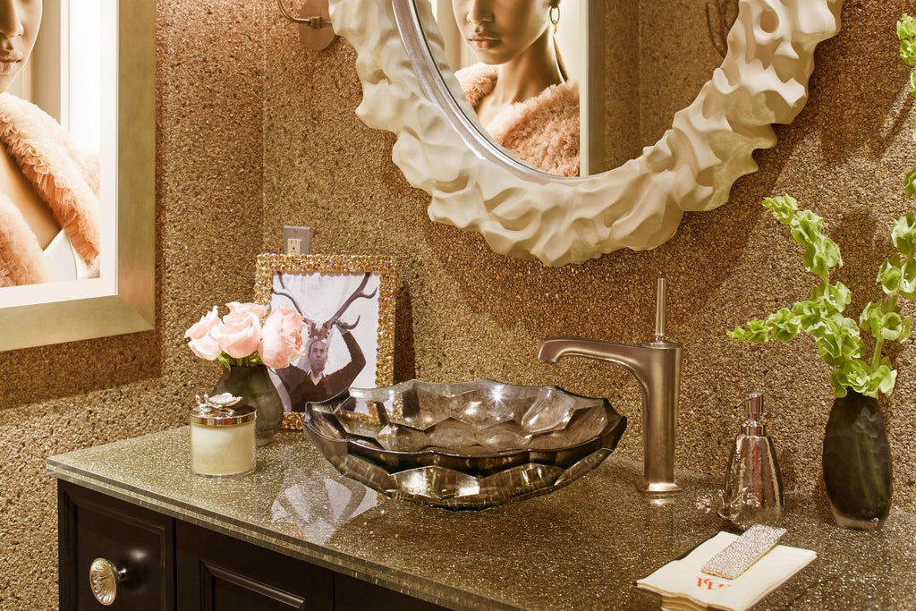 KOHLER K-2373-TG2 Briolette 17-1/2" Round Vessel Bathroom Sink, No Overflow - Translucent Dew