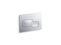 KOHLER K-5413-CP Cue Flush Actuator Plate For 2"X 4" In-Wall Tank And Carrier System - Polished Chrome