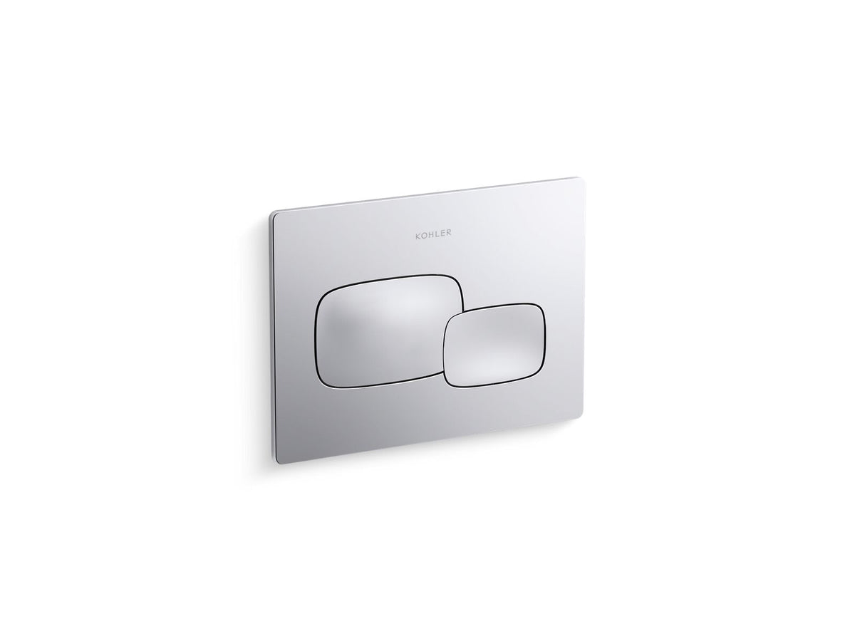 KOHLER K-5413-CP Cue Flush Actuator Plate For 2"X 4" In-Wall Tank And Carrier System - Polished Chrome