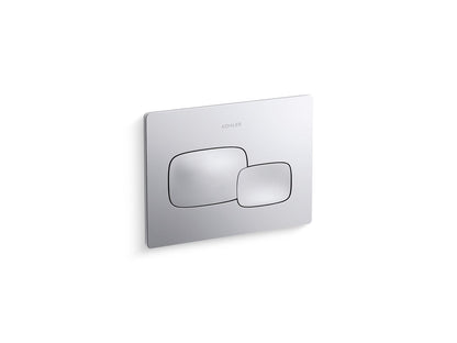 KOHLER K-5413-CP Cue Flush actuator plate for 2"x 4" in-wall tank and carrier system - Polished Chrome