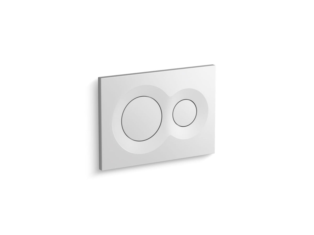 KOHLER K-75890-0 Lynk Flush Actuator Plate For 2"X 4" In-Wall Tank And Carrier System - White