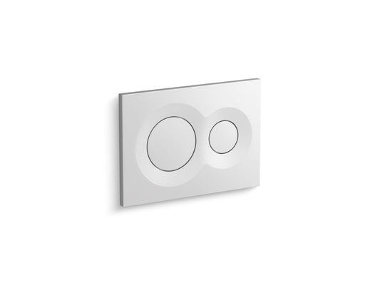 KOHLER K-75890-0 Lynk Flush actuator plate for 2"x 4" in-wall tank and carrier system - White