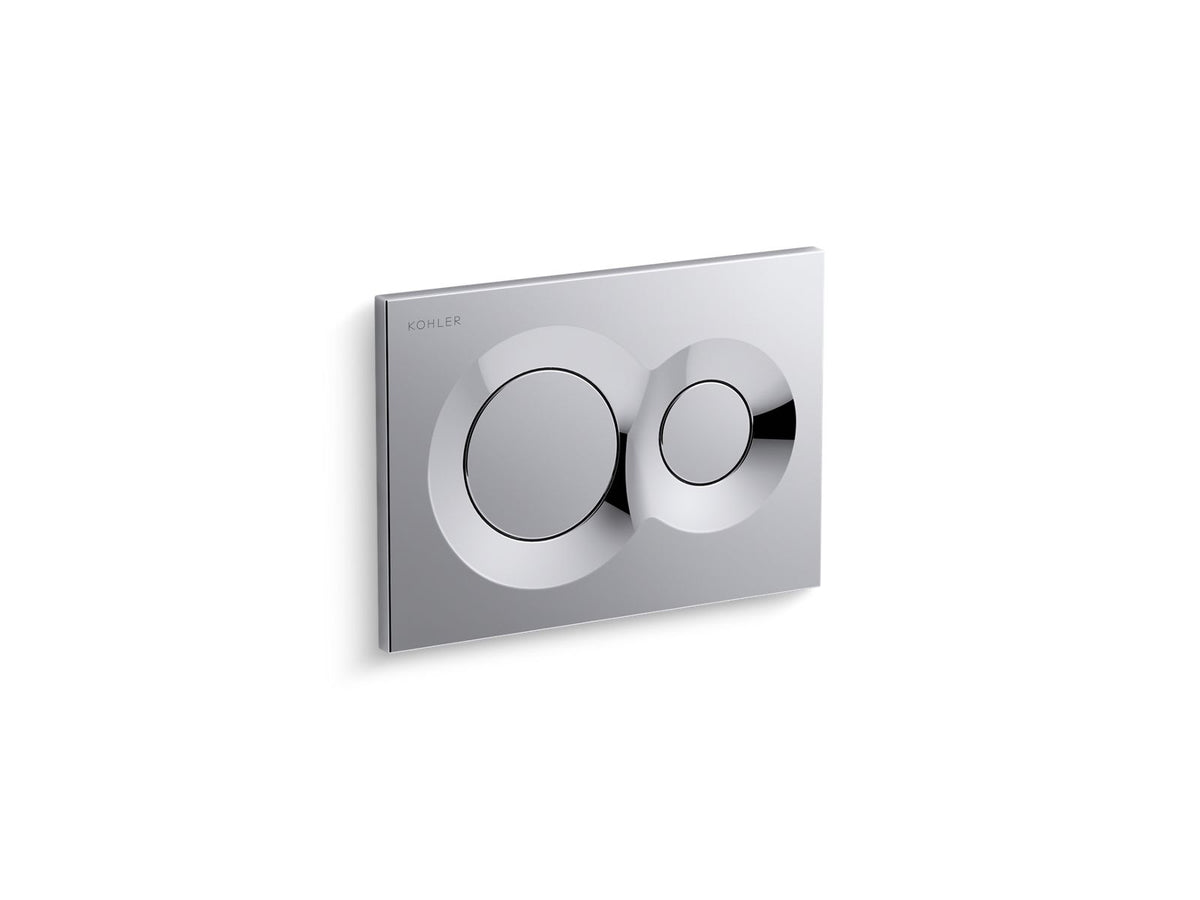 KOHLER K-75890-7 Lynk Flush Actuator Plate For 2"X 4" In-Wall Tank And Carrier System - Black Black