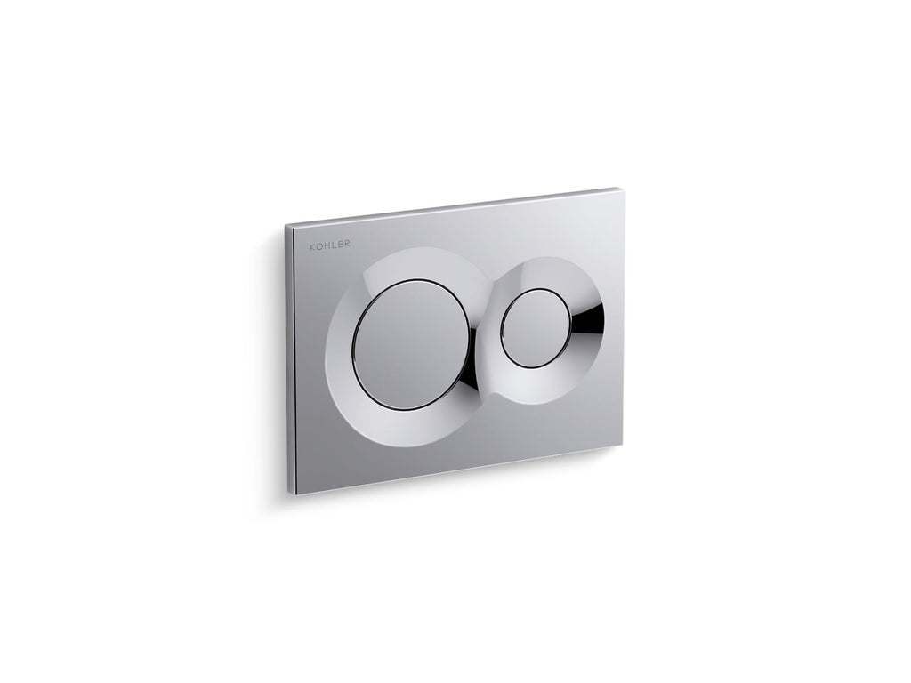 KOHLER K-75890-CP Lynk Flush Actuator Plate For 2"X 4" In-Wall Tank And Carrier System - Polished Chrome