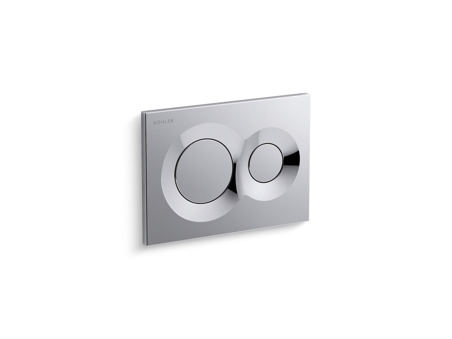 KOHLER K-75890-CP Lynk Flush actuator plate for 2"x 4" in-wall tank and carrier system - Polished Chrome