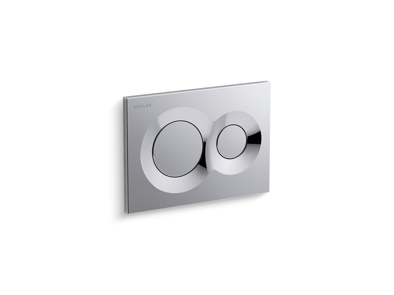 KOHLER K-75890-CP Lynk Flush Actuator Plate For 2"X 4" In-Wall Tank And Carrier System - Polished Chrome
