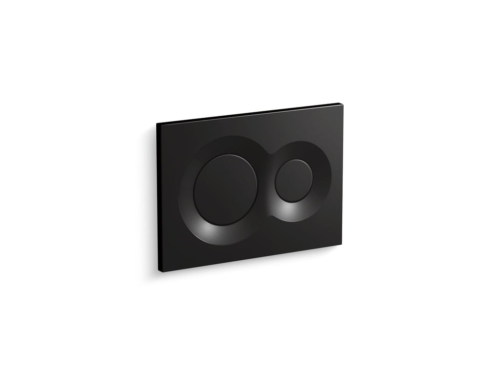 KOHLER K-75890-7 Lynk Flush Actuator Plate For 2"X 4" In-Wall Tank And Carrier System - Black Black