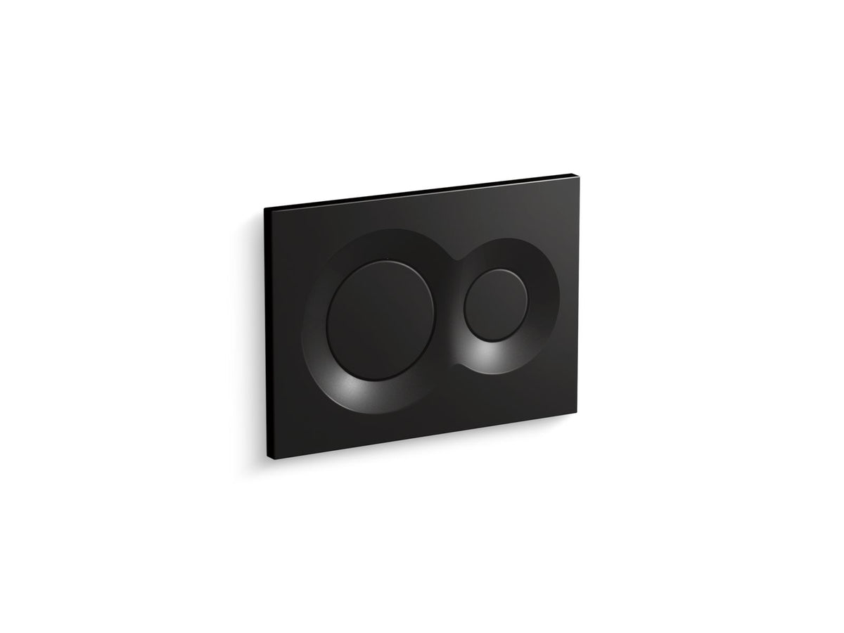 KOHLER K-75890-7 Lynk Flush Actuator Plate For 2"X 4" In-Wall Tank And Carrier System - Black Black