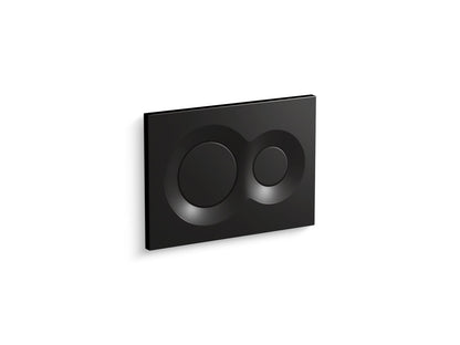 KOHLER K-75890-7 Lynk Flush actuator plate for 2"x 4" in-wall tank and carrier system - Black Black