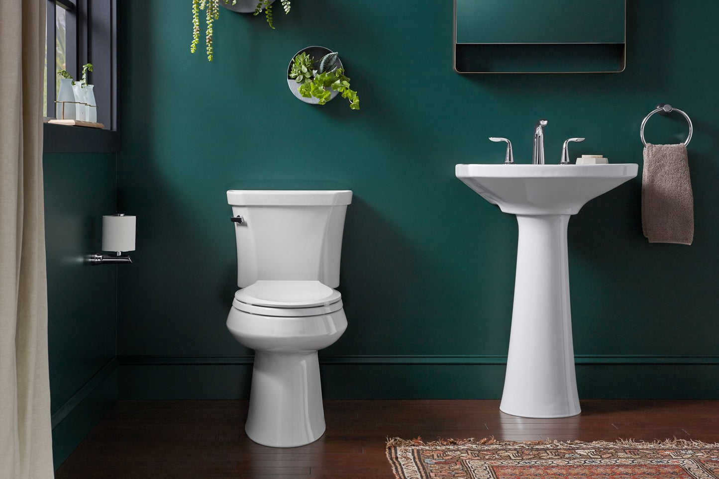 KOHLER K-5298-0 Highline Two-Piece Elongated Toilet, 1.0 Gpf In White