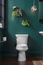 KOHLER K-5298-7 Highline Two-Piece Elongated Toilet, 1.0 Gpf - Black Black